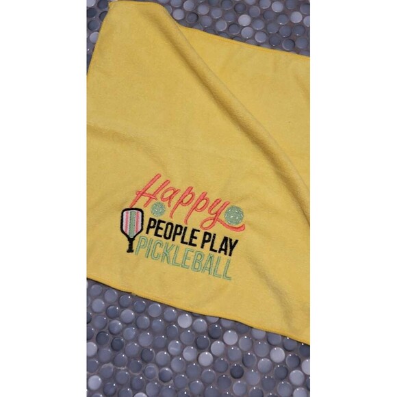 Pickleball Towels Happy People Play Let Me DINK about it Stay Out of the Kitchen - Picture 4 of 4